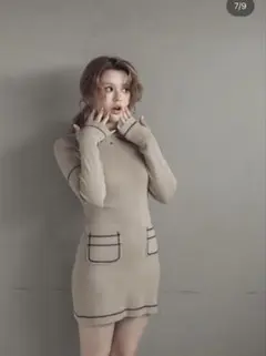 ANDMARY Leila knit mini dress グレー - メルカリ