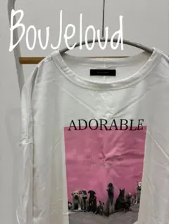 BouJeloud DogプリントTシャツ