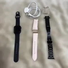 Apple Watch6 40mm 83% ネイビー純正バンド付　画面外れ有