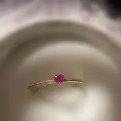 ピンク珊瑚ハートモチーフリングイタリアンシルバーダイヤモンド難ありジュエリー ピンク珊瑚ハートモチーフリングイタリアンシルバーダイヤモンド難あり
