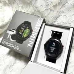 GARMIN Approach S70 47mm 本体 替えバンド付　中古 GARMIN Approach S70 47mm 本体 替えバンド付 中古 - メルカリ