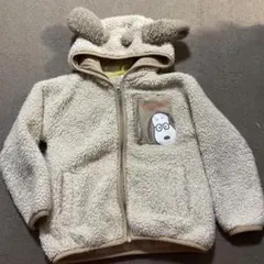 Peanuts ユニバ フリースボアジャケット ジャンバー ジャンパークリーム色