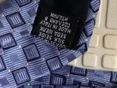 HUGO BOSS シルク ネクタイ ブルー チェック