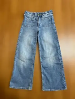H&M ワイドレッグデニムパンツ