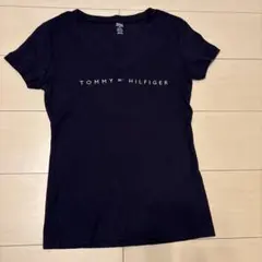TOMMY HILFIGER ネイビー Vネック Tシャツ XS