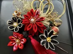 成人式　結婚式　七五三　つまみ細工　髪飾り　ヘッドドレス　ヘッドパーツ