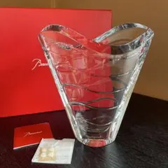 新品未使用　バカラ　花瓶 Baccarat - Baccarat バカラ サーフ 花瓶 クリスタル フラワー