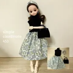 ハンドメイド服453　ドール服セット　リカちゃん服サイズ　バッグ　小物のサムネイル