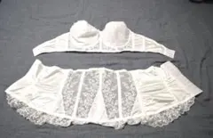 【大きいサイズ】ホワイト ブライダルインナー セット F85