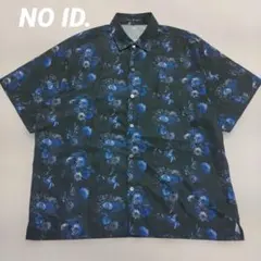 NO ID. BLACK 花柄 半袖シャツ ブラック 総柄 フラワープリントのサムネイル