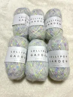 ユザワヤ　ロリポップガーデン　色番51 毛糸6玉セット　ハンドメイド