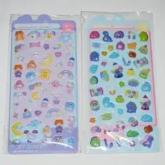 ★３Ｄシール２枚セット★ぷくぷくシール★ぷっくりデザイン★Ｅ１０