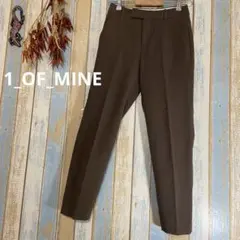 【1_OF_MINE 】パンツ　スラックス　センタープレス　ポケット　オフィス