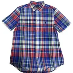 Ralph Lauren 半袖チェック　XL コットン100% マドラスチェック