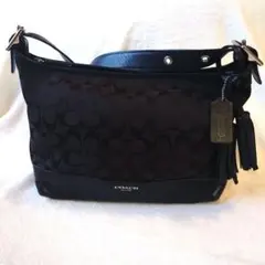もち様専用　COACH　コーチ　シグネチャー　ショルダーバッグ　黒
