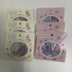 オハジキ風シールエスターバニークリーム&ピンク