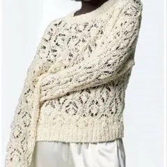 ZARA サマーニット かぎ編み フェアリーグランジ