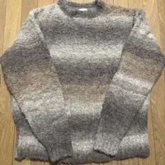 EMMA CLOTHES グラデーションブラウン ニット Mのサムネイル
