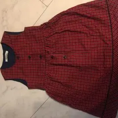 ファミリアチェックワンピ120センチ   数回しか着てないので美品です！