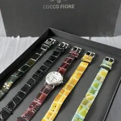 稼働品 COCCO FIORE チェンジベルト付き 腕時計新品電池