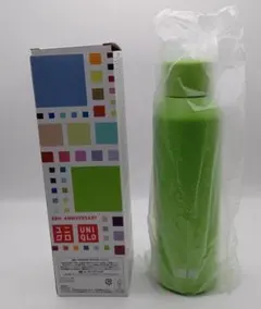 ユニクロ感謝祭40周年記念ノベルティ 炭酸ステンレスボトル 黄緑 新品未使用