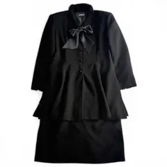 【2L】AMPM セットアップ スカート ボウタイ レース ブラックフォーマル