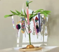 いちご様専用お値引き　ミニチュア七夕飾り　笹の葉さらさら　ハンドメイド　置物