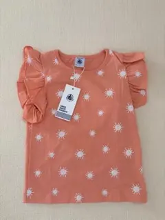 新品　PETIT BATEAU ◆オレンジ 太陽柄 Tシャツ 5ansのサムネイル