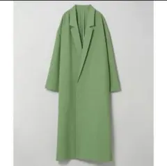 美品 JEANASIS ロングコート グリーン