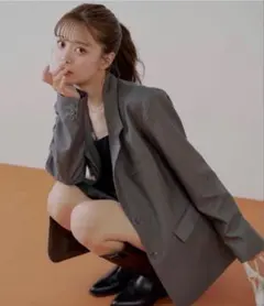 chico ビッグショルダールーズシングルジャケット