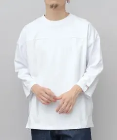 Goodwear ヘビーウェイト 切替7分袖　XL フットボールTシャツのサムネイル