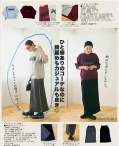 しまむら　Marie ラインニットスカート