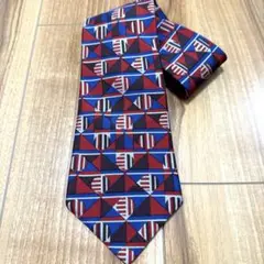 HERMES 幾何学模様 ネクタイ