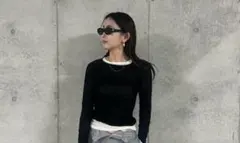 JOSE MOONSHEER CUTSEW TOPS/シアーカットソートップスのサムネイル