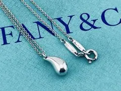 d101 美品　ティファニー　ティアドロップ　ネックレス　シルバー　925