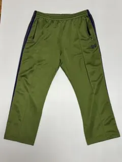 NEEDLES ベロア トラックパンツ グリーン　swag NEEDLES ベロア トラックパンツ グリーン swag - メルカリ
