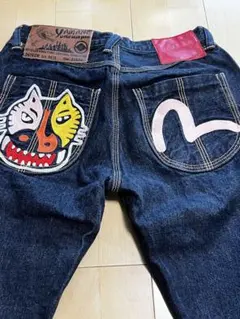 YAMANE 刺繍デザイン デニムパンツのサムネイル
