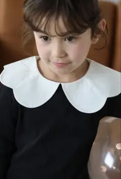 BONJOUR SAGAN スカラップ襟ロングスリーブプルオーバー