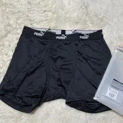 新品 PUMA メンズ メッシュ ボクサーブリーフ Lサイズ 前開き　ブラック