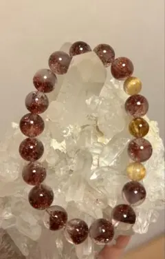 天然レッドスーパーセブン × ルチルクォーツ