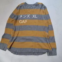 GAP ボーダー　ワッフル　長袖　Tシャツ