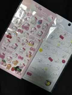 サンリオ　ぷくぷくシール　キティ　シナモンロール