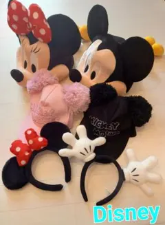 ミッキー　ミニー　ファンキャップ　カチューシャ　帽子　6点セット売り　ディズニー