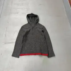 90s Men's MELROSE 裾ライン　ハーフジップ　ニットパーカー　希少