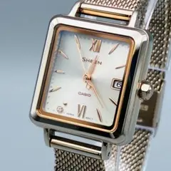 稼働 美品 CASIO SHEEN SHS-D400 ソーラー レディース腕時計