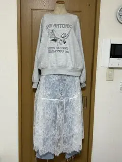 未使用　ローリーズファーム　レース2wayスカート　ウォッシャブル♪