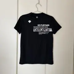 【美品】デサント　半袖シャツ 速乾吸汗 ブラック　メンズSのサムネイル