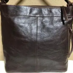 美品　本革　トートバッグ　L 牛革　ヌメ革　ナチュラル　BR a4 ブラウン