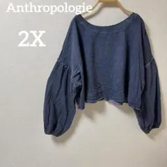 ⭐️1点もの⭐️Anthropologie 【2X】 トレーナー 長袖