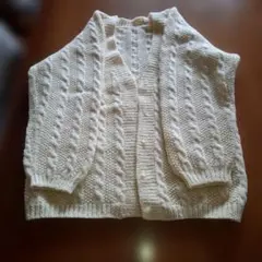 手編みカーディガン